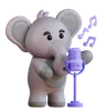 Elephant With Microphone