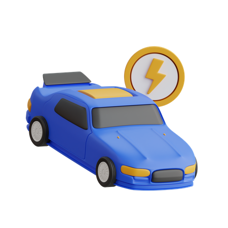 Eletric Car  3D Icon