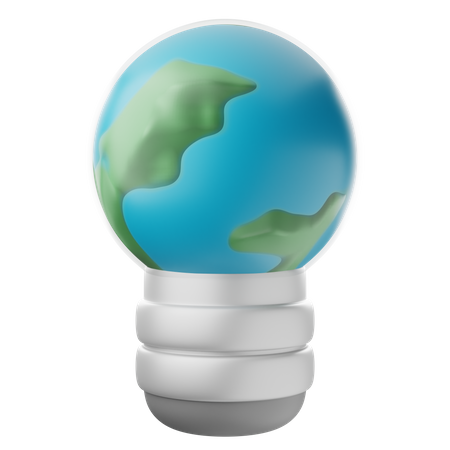 Eletricidade ecológica  3D Icon