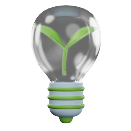 Eletricidade verde  3D Icon
