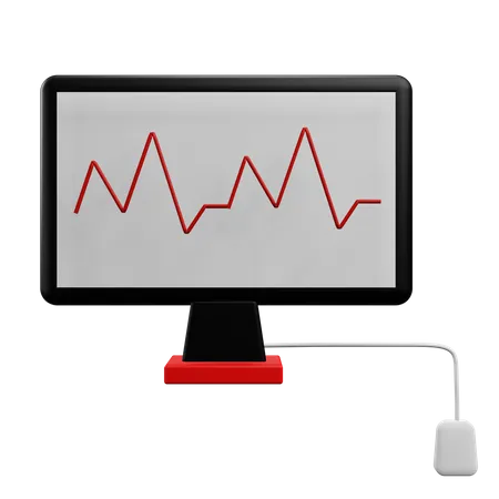 Eletrocardiograma  3D Icon
