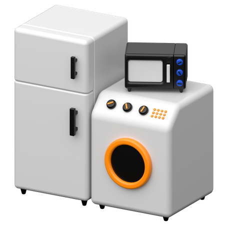 Eletrodomésticos  3D Icon
