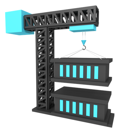 Elevador de contenedores  3D Icon