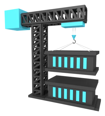 Elevador de contenedores  3D Icon