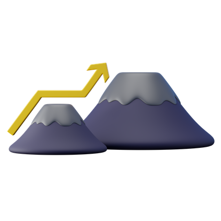 Elevation Gain  3D Icon
