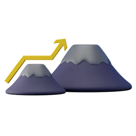 Elevation Gain  3D Icon