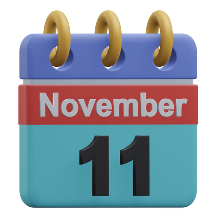 Eleventh November  3D Icon