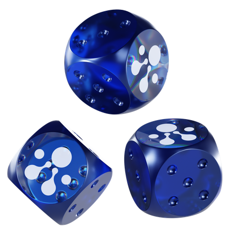 Elf Glass Dice Crypto  3D Icon