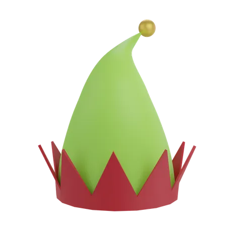 Elf Hat 3 D Illustrations Christmas Icon 3D Icon