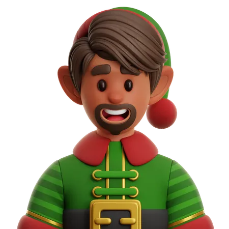 Elf Man  3D Icon