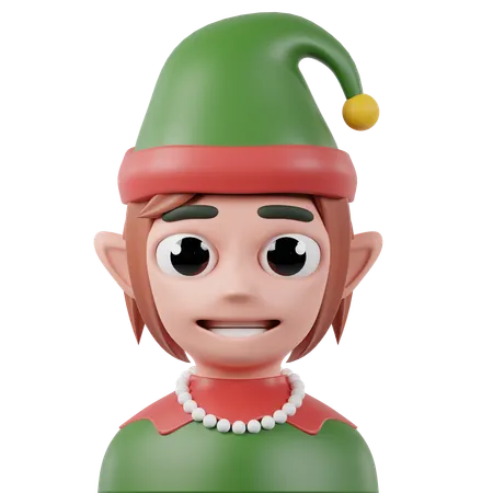 Elf Woman  3D Icon