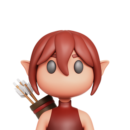 Archer elfe  3D Icon