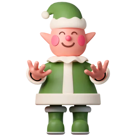 Elfe de Noël  3D Icon