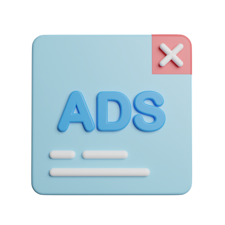 Eliminar anuncios  3D Icon