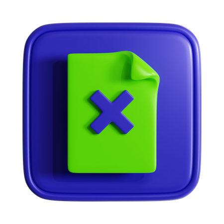 Remover archivo  3D Icon