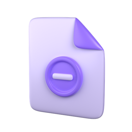 Remover archivo  3D Icon