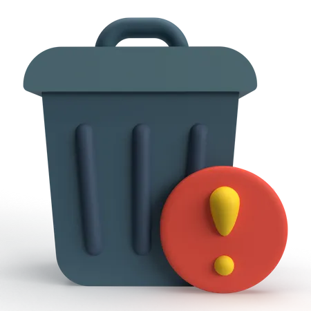 Eliminar alerta de archivo  3D Icon