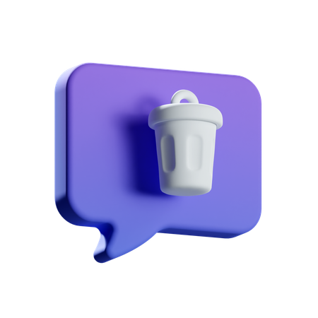 Eliminar chat  3D Icon