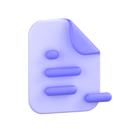 Eliminar documento  3D Icon