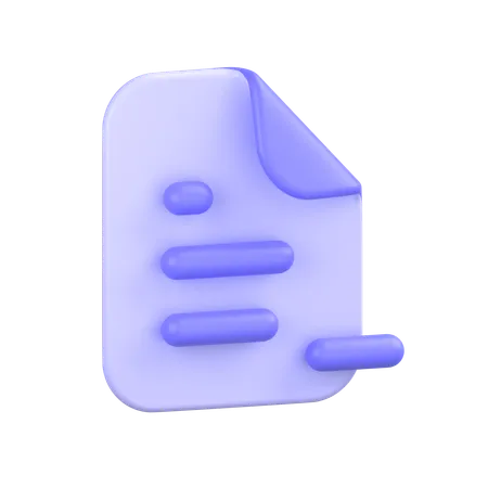 Eliminar documento  3D Icon