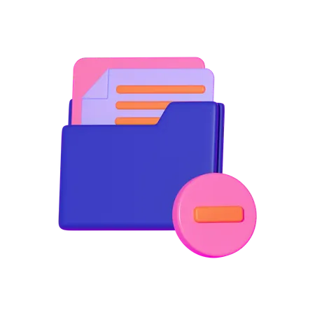 Eliminar documento  3D Icon