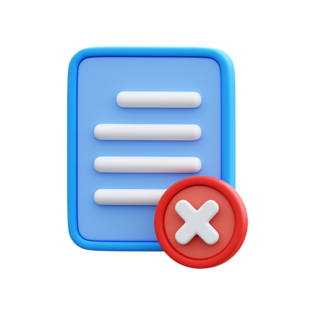 Eliminar documento  3D Icon