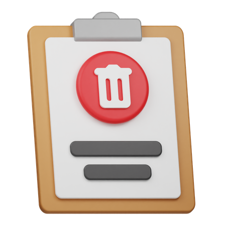 Eliminar informe  3D Icon