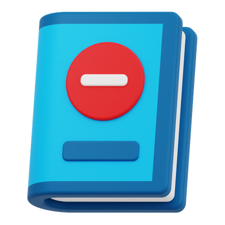 Quitar libro  3D Icon