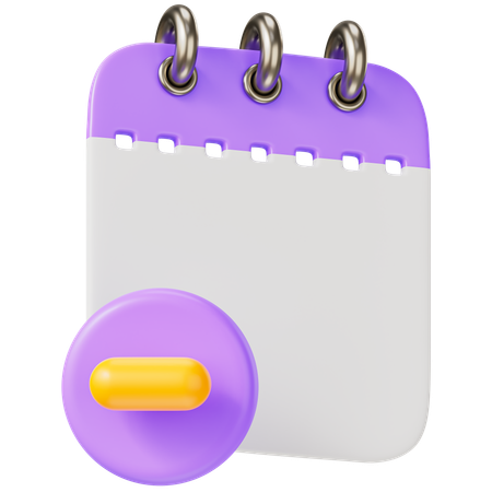 Eliminar notas  3D Icon