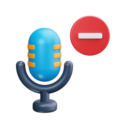 Eliminar podcast  3D Icon