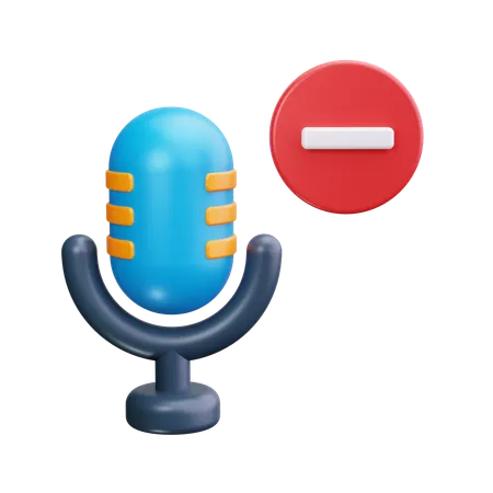 Eliminar podcast  3D Icon