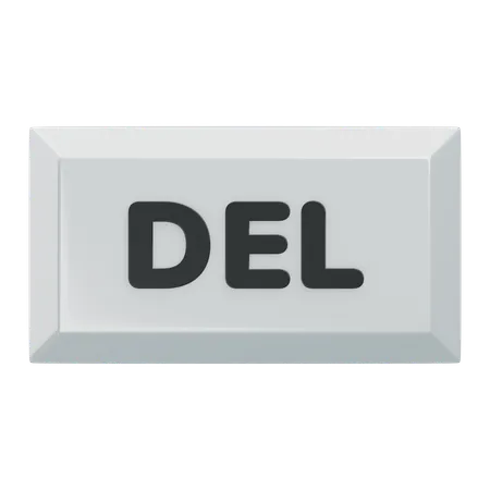 Eliminar tecla del teclado  3D Icon