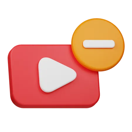 Eliminar vídeo  3D Icon