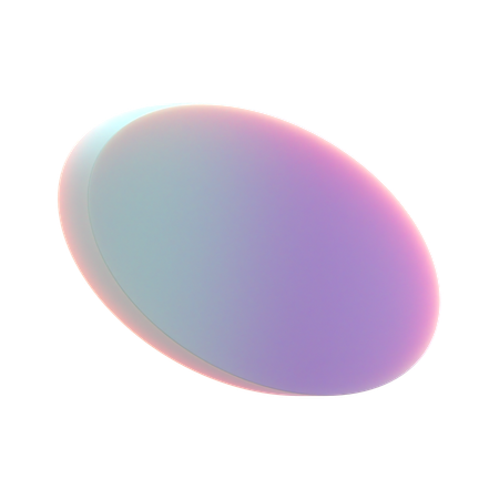 Forme abstraite d'ellipse  3D Icon