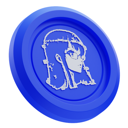 ElizaOS Cryptocurrency  3D Icon