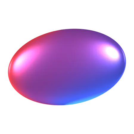 Ellipse  3D Icon