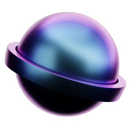 Ellipse Shape  3D Icon