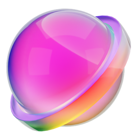 Ellipse Shape  3D Icon