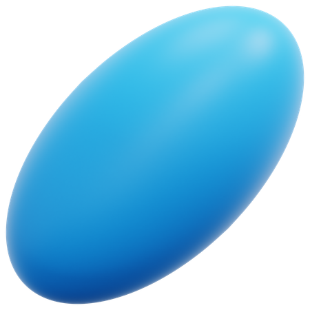 Ellipsoid  3D Icon