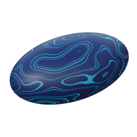 Ellipsoid  3D Illustration