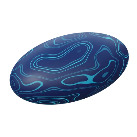 Ellipsoid  3D Illustration