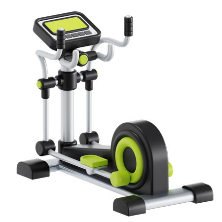 Elliptical machine  3D Icon
