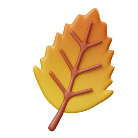 Elm Leaf  3D Icon