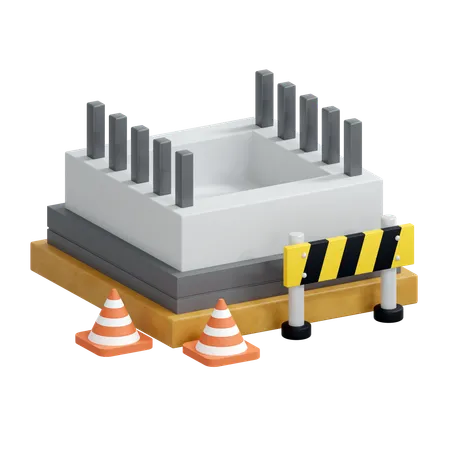 Em construção  3D Icon