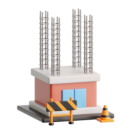 Em construção  3D Icon