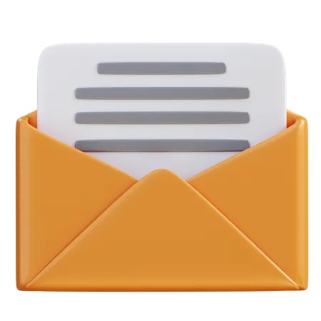 3 D Illustration Email 3D Icon