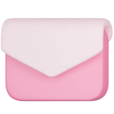 3 D Icon Of Pink Envelope 3D Icon