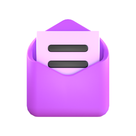 Abrir e-mail  3D Icon