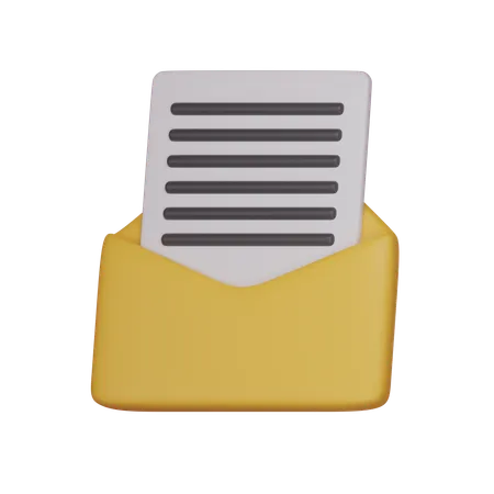 Abrir e-mail  3D Icon