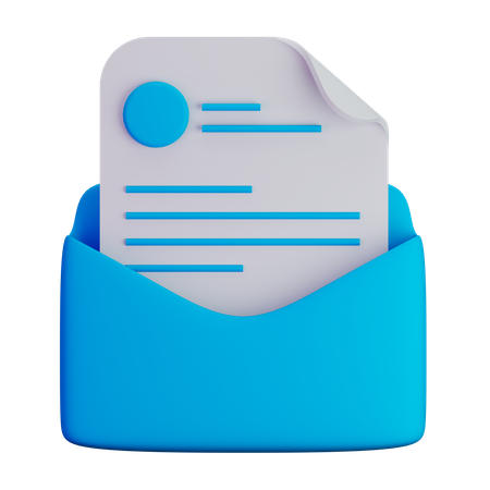 Abrir e-mail  3D Icon